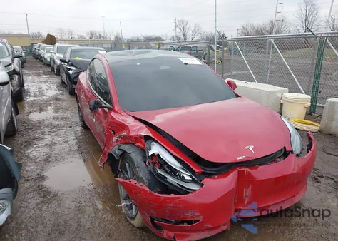 2022 Tesla Model 3 Rear-Wheel Drive from USA, damaged, VIN 5YJ3E1EA3NF255045